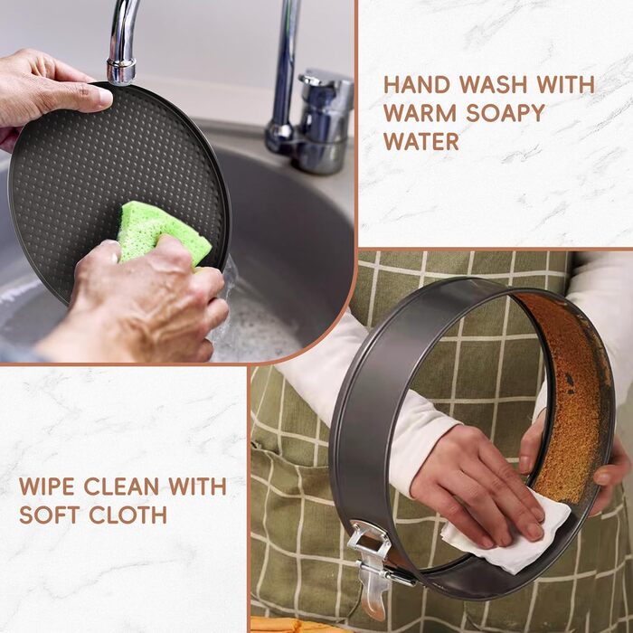 Форма для чізкейку 22.9 см з антипригарним покриттям, 9 дюймів, знімний дно, для випікання, чорна