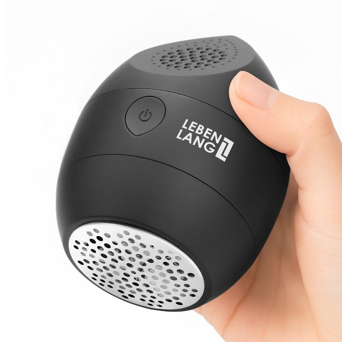 Електричний міні-фільтр для одягу LEBENLANG - з запасними лезами та пензлем для чищення | Для видалення ворсу та пуху | Чорний, 400mAh