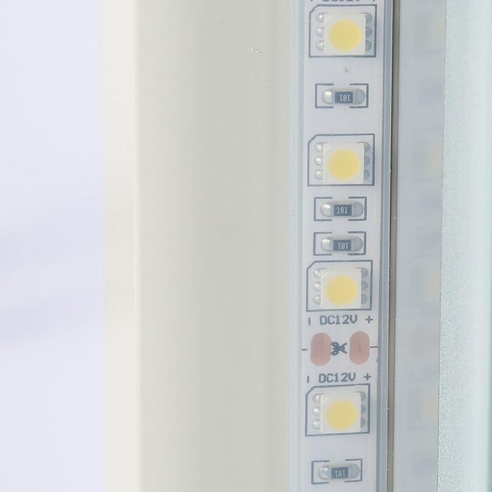 Дзеркало для ванної кімнати Kedia LED з підсвічуванням, 100x60 см (білий)