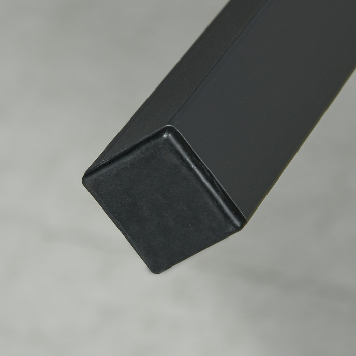 Зовнішній стіл для 6 осіб, з імітацією дерева, металевий каркас, стійкий до погодних умов, 145 x 85 x 72 см, сірий