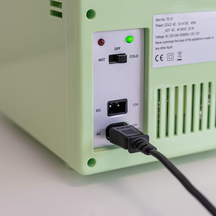 Міні-холодильник Flamingueo Mini 4L: 12V/220V, охолодження та нагрівання, зелений колір