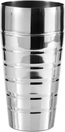 Шейкер для коктейлів Fackelmann 750 мл, міксер для коктейлів з нержавіючої сталі, чашка-шейкер для змішаних напоїв з вбудованим ситом (колір срібло), кількість