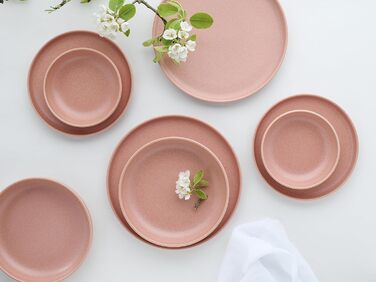 Набір посуду серії Uno 16шт, комбінований набір з керамограніту (троянда, обідній набір із 8 предметів), 22978