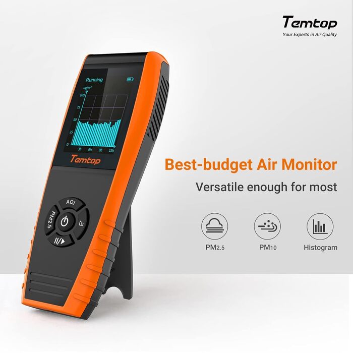 Вимірювач якості повітря Temtop LKC-1000S+ (Формальдегід, TVOC, PM2.5, PM10)