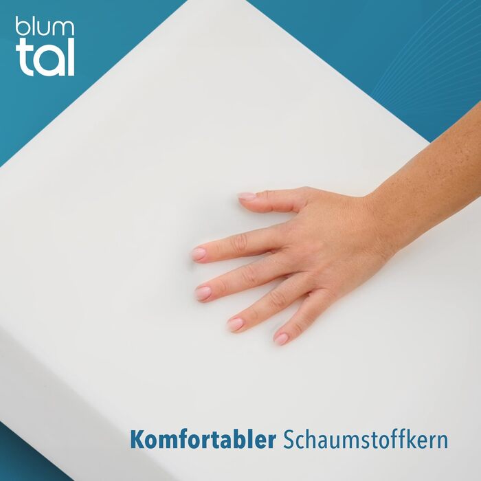 Ортопедична подушка для ніг Blumtal - регульована висота, проти набряків ніг, для дорослих, знімний чохол, білий/сірий