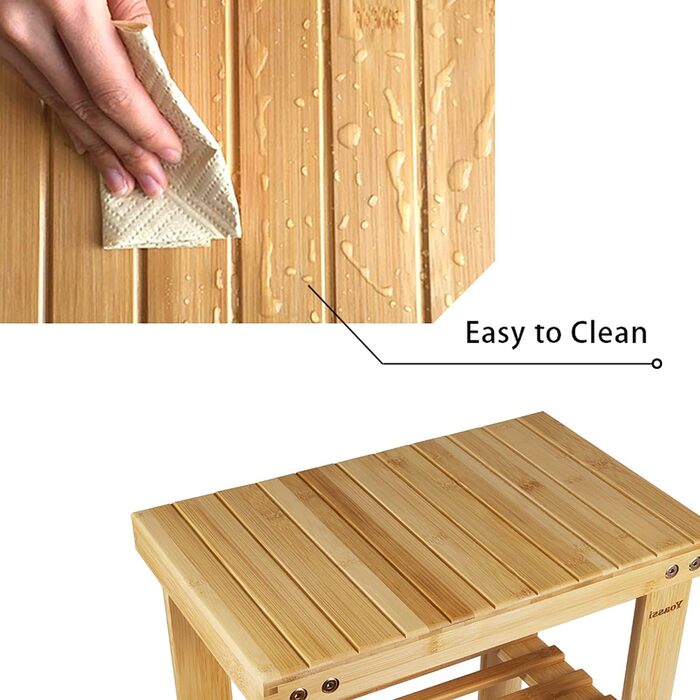 Вінтажний бамбуковий пуф-стілець - 27x23x25 см. Міцний, з неслизьким сидінням. Пуф, приліжний столик, дитячий стільчик, підставка для квітів.