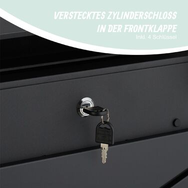 Скрінька для листів Relaxdays з відсіком для газет