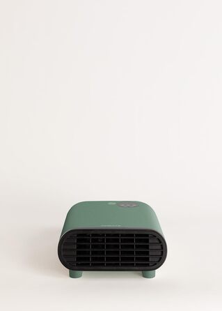 Електрична тепла стіна/підлога з Wi-Fi, салатовий колір, керування через додаток, до 20 м², датчик відкриття, захист від перекидання, 3 режими, LCD-дисплей, 2000W