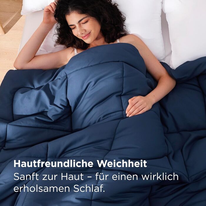 BEDSURE Зимова ковдра 220x240 см - тепла ковдра для зими, 450gsm, білий колір, BEDSURE