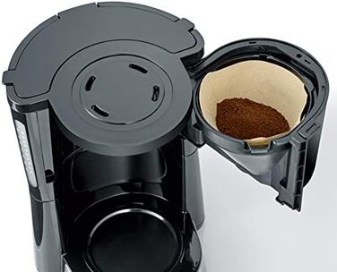 Кавоварка-глечик з подвійним фільтром-термосом, кавоварка на 16 чашок, приваблива 2-вакуумна фільтр-машина-глечик, білий, KA 9314 (чорний, 8 чашок)