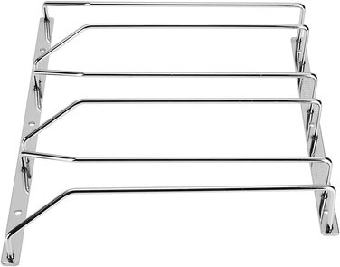 Полиця для келихів Dianoo під шафою, підвісна стійка з дроту з гвинтами, хромована стійка для келихів, 27 см, 3 ряди