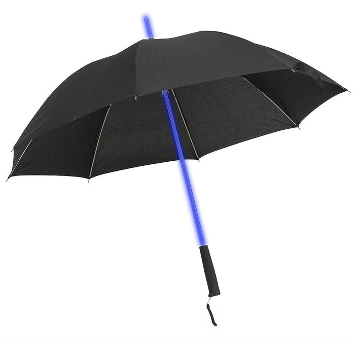 ТОВАРИГАДЖЕТИ Світиться світлодіодна парасолька з 7 кольорами та вбудованим світлодіодним ліхтариком Світиться парасолька Ø 100 см