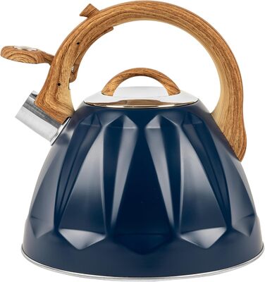 Чайник для води Karl Hausmann Induktion 3L з автоматичним свистком - нержавіюча сталь, сумісний з індукційними, газовими та електричними плитами