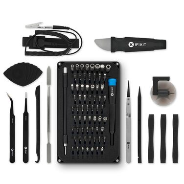Набір інструментів iFixit Pro Tech Black Edition для ремонту електроніки: біти, відкривачі для телефонів, ноутбуків, ПК, ігрових консолей