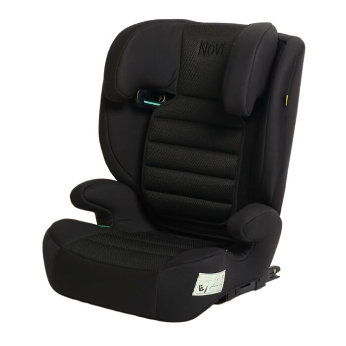 Автокрісло Novi Baby® James Premium i-Size ISOFIX для дітей 3,5-12 років, 100-150 см, регульоване, з підголівником, знімною спинкою (Чорний Go)