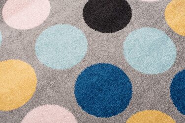 Килими Carpeto, килим для дитячої кімнати для хлопчиків і дівчаток-дитячий килим для ігрової кімнати для підлітків-багато кольорів і розмірів, пастельні тони (160 х 220 см, різнокольорові)