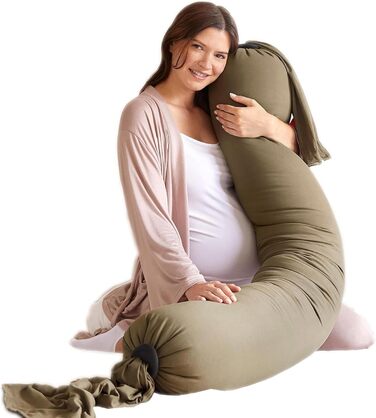 Подушка для вагітних та годування BBhugme® Dusty Olive (оливковий)