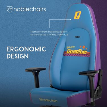 Noblechairs ICON Cognac/Schwarz - Ігровий крісло Noblechairs з підлокітниками, 150 кг, ергономічне, офісне, з підлокітниками та подушками