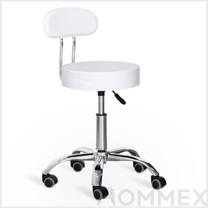 Крісло для майстра Hommex Melisa Plus White (арт. H-125 White MR)