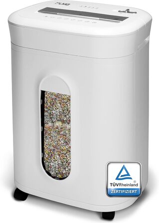 Професійний шредер для документів, безпека P5, 10 аркушів, леза для нищення, тихий, для офісу, нищення скріпок та степлерних скоб