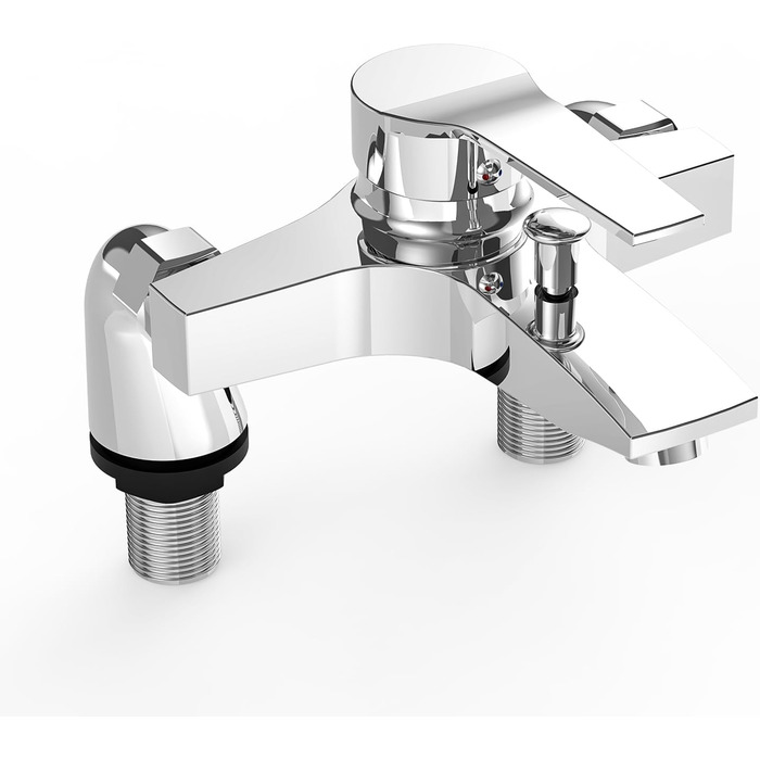 Сучасний змішувач для ванни та душу з двома виходами, керамічним клапаном, латунний, хром. Змішувач для ванни та душу для ванної кімнати.