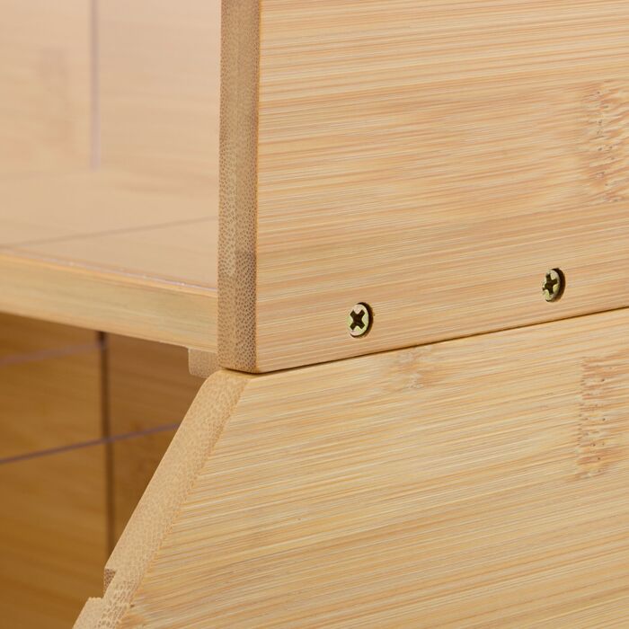 Організатор для одягу Relaxdays з 12 відділеннями, бамбук