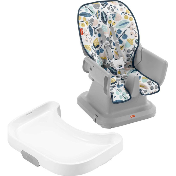 Дитячий стільчик Fisher-Price SpaceSaver, морська хвиля, портативний, для малюків та дітей, легко миється