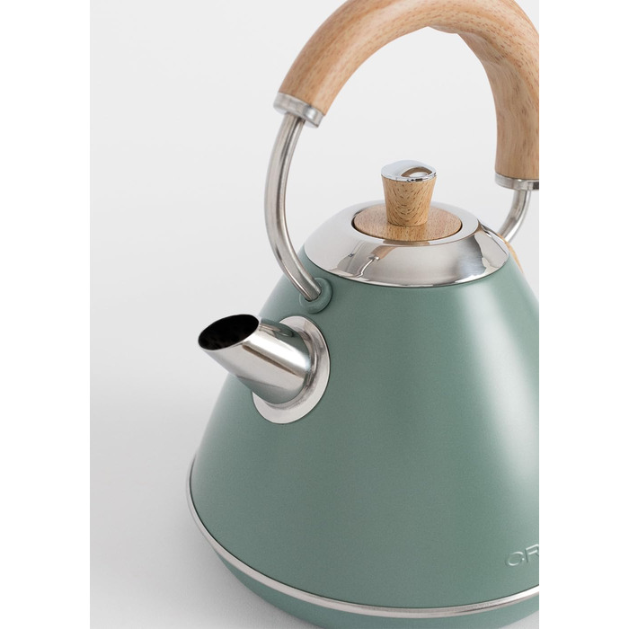 Електричний чайник RETRO M - 1л, салатовий (2200W, з антикальк-фільтром та автовимкненням)