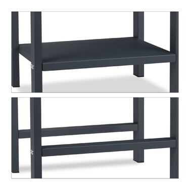 Стійка для дров Relaxdays з 2 полицями