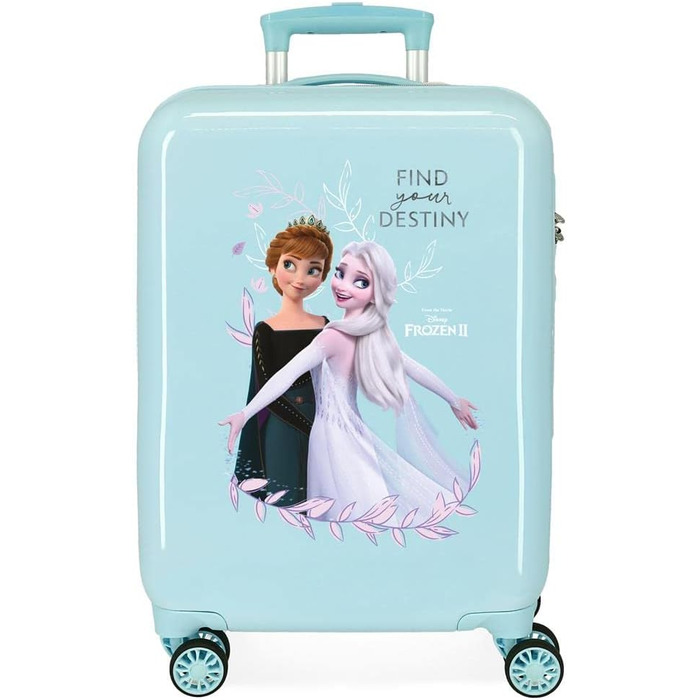 Візок для салону Disney Frozen Memories, синій, 38 x 55 x 20 см, жорсткий, кодовий замок ABS, бічний, 34 л, 2 кг, сумка на 4 колеса