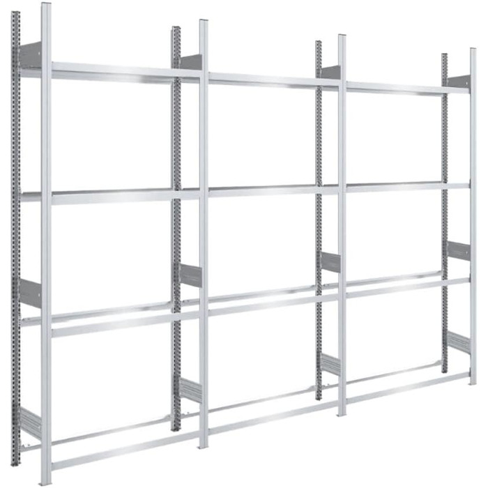 Стеляж для шин PROREGAL PROEGAL – німецька якість, 200x100x43 см, 3 яруси, вантажопідйомність 150 кг, до 5 шин на ярус