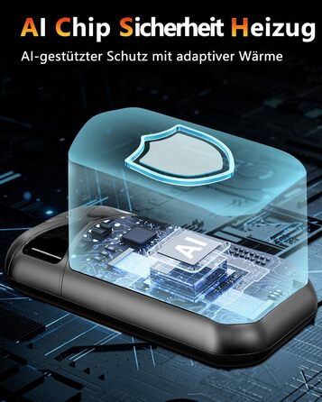 Електричні грілки для рук DDKJ, 2 шт., 7000mAh, магнітні, з 3 рівнями нагріву до 55°C, для дітей, чоловіків та жінок (чорні)