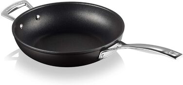 Набір каструль Le Creuset 3 шт. з антипригарним покриттям, діаметр 16, 24, 26 см, для всіх типів плит (в т.ч. індукційних), антрацит/срібло