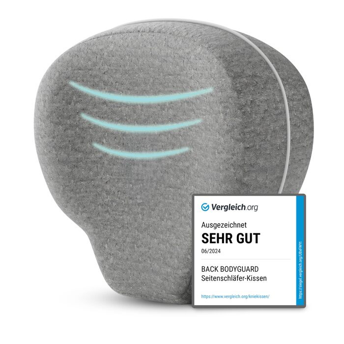 Підтримка для колін та ніг BACK BODYGUARD для тих, хто спить на боці - подушка для ніг та колін з чохлом - подушка для підтримки тіла для дорослих