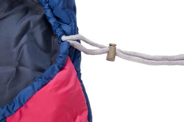 Спальний мішок ACTIVA Premium, водовідштовхувальний 3-4 сезони від 5 C до 20 C з компресійним мішком для дорослих, дітей, жінок, чоловіків Кемпінг на відкритому повітрі, походи, подорожі з рюкзаком (мумія синьо-рожева)