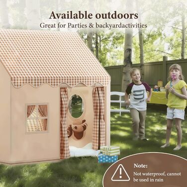 Дитячий намет-будиночок для гри в приміщенні (нейтральні кольори)