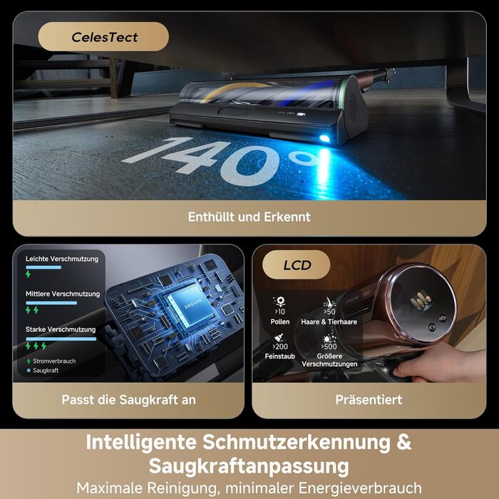 Dreame V30 Бездротовий пилосос для твердих підлог і килимів 24000PA, 90 хв, фільтр 99.99%, видалення шерсті тварин