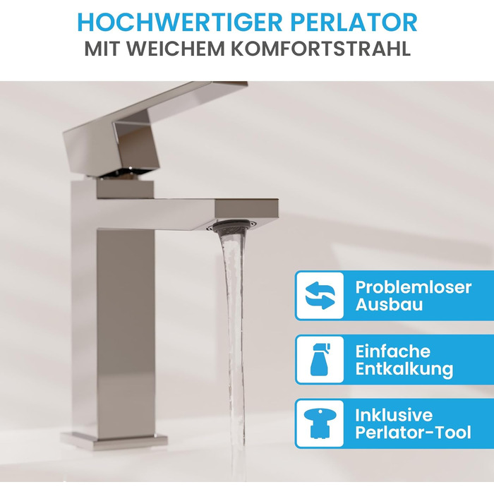 Змішувач для ванної кімнати Bächlein Imatra - хром, однорідний дизайн