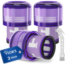 Набір фільтрів VIOKS 3 шт. заміна для Dyson V11 V15 SV14 SV17 SV22 щітка для чищення, 3 шт. и 970013-02