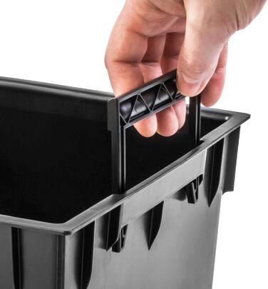 Пластиковий горщик для рослин 32 літри, 32 x 32 x 32,5 см, колір антрацит