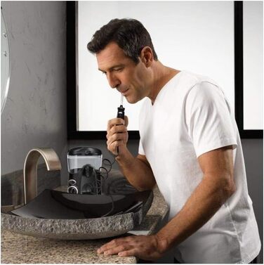 Waterpik Ultra: стаціонарна система для іригації порожнини рота, 6 насадок, 99,9% видалення нальоту, 10 режимів тиску, таймер, чорний