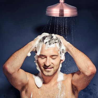 Мідна водяна головка високого тиску Тропічний душ Вінтажний ретро-душ Спринклерна насадка для ванної кімнати з однією головкою
