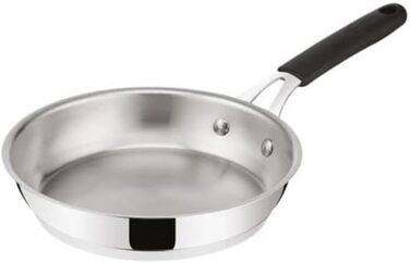 Сковорода Lagostina Tempra з нержавіючої сталі Ø24 см з індукційним дном Lagotherm та ергономічною ручкою, для плити та духовки