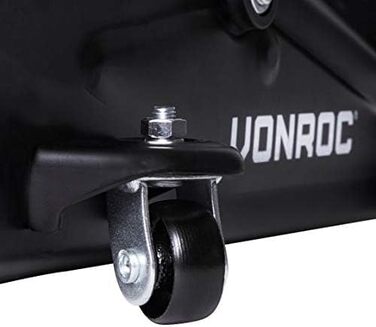 Гідравлічний домкрат VONROC 2T для авто - низькопрофільний, до 2 тонн - для заміни шин та ремонту, висота до 33 см, з подовженою ручкою