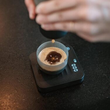 WACACO Exagram Pro: Цифрова кухонна вага з таймером, супер-міні, 3 режими (Espresso), акумуляторна, чорна