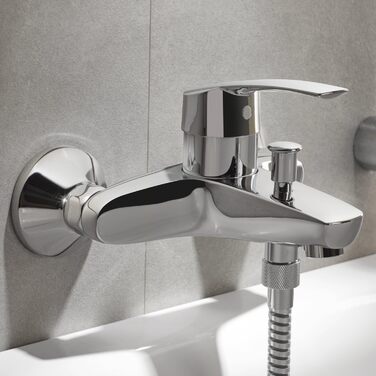 Змішувач для ванни Grohe Eurosmart, хром, з підключенням S, без душової лійки (33300002)