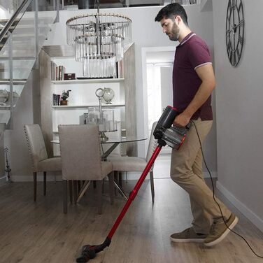 Пылесос Cecotec Conga 560: циклонтехнология, фильтр високої продуктивності, радіус дії 6 м, 600 Вт (гранатовий, ThunderBrush)