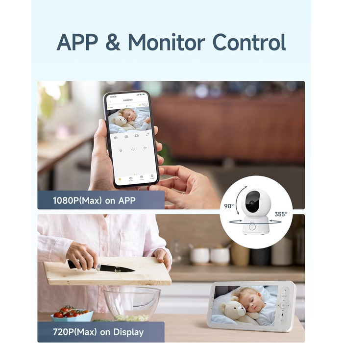 Радіоняня Arenti з камерою та додатком, 5