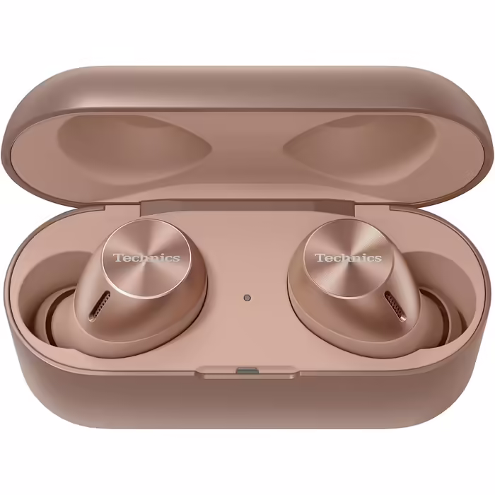 Бездротові навушники Technics EAH-AZ40M2 з шумопоглинанням, Bluetooth Multipoint (3 пристрої), вбудований мікрофон, рожеве золото