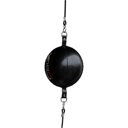 Кулька зі шкіри Lisaro з подвійним торцем / діаметр близько 25 см, включаючи. 2 еластичних натяжних ременя довжиною близько 100 см чорний / червоний